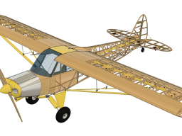 Piper PA-18 Model CAD Snapshots